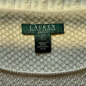 Ralph Lauren Knit Holiday Dress, Size Large